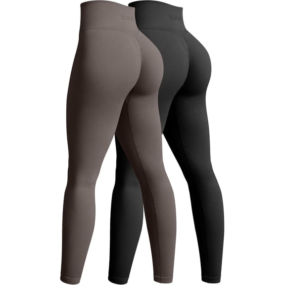 Women's 2 Piece Yoga Legging Seamless Workout High Waist Butt Liftings Athletic Leggings