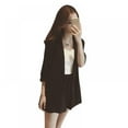 thumbnail image 1 of Women's 2 Pieces Vintage Long Sleeve Lapel Blazer with Elastic Waist Shorts Set, 1 of 4