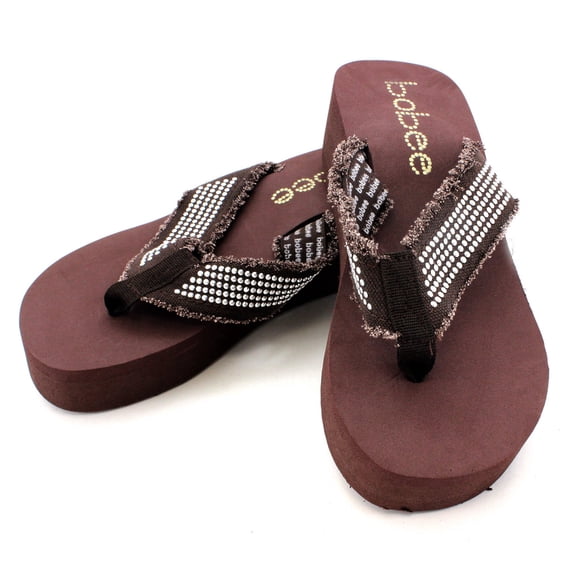 Women's 2" Platform Beach Thong Sandal Thick Strap Flip Flop