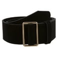 thumbnail image 1 of Women's 2" Wide High Waist Pull-Through Prong-less No Holes Plain Suede Dress Belt, 1 of 2