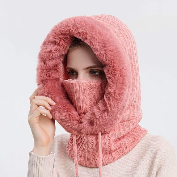 Women's 2-in-1 Outdoor Cycling/Skiing Hat-Warm Mask and Scarf Hat