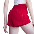 thumbnail image 1 of Women’s 2 in 1 Running Shorts Summer Gym Workout Athletic Gym Yoga Shorts Liner Jogging Pants Sports Quick Dry Training Joggers with Pockets Red L, 1 of 7
