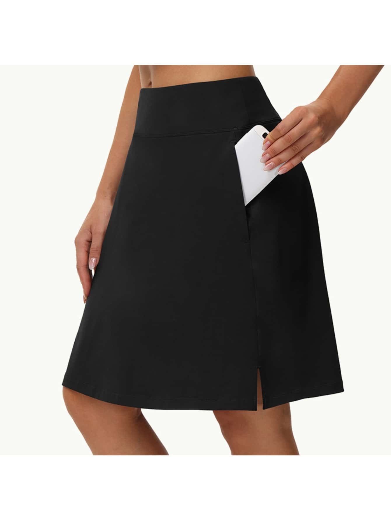 Knee length skort sale