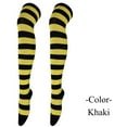 thumbnail image 1 of Women's Stockings Cotton Thigh High Over Knee Socks - Striped Boot Socks & Leg Warmers for Daily, Sports, 1 of 4
