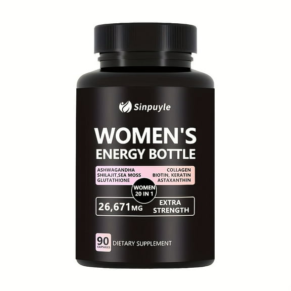 Women's 20-in-1 Extra Strength Energy & Wellness Supplement - 26,671mg, 90 Capsules