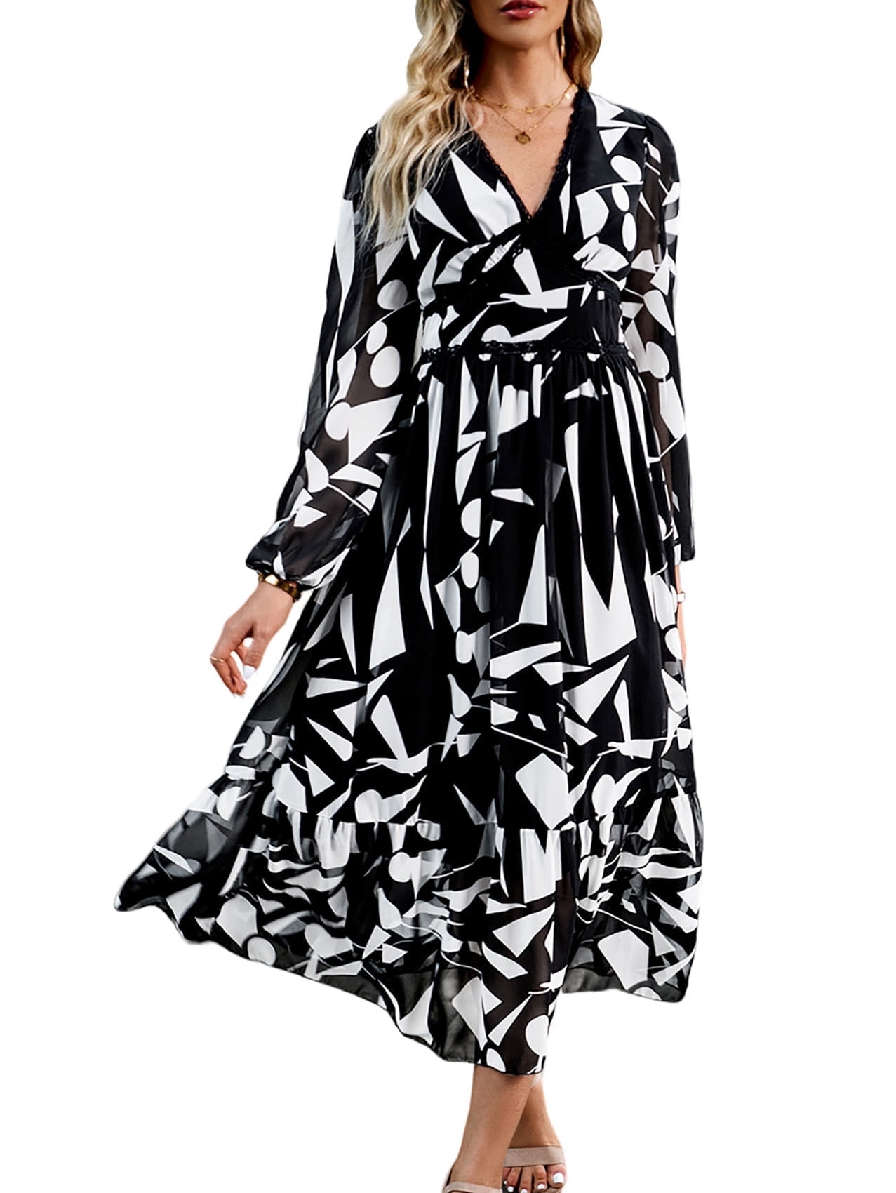 Bohemian Smocked Waist Dress