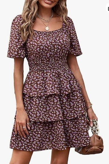 French-style 2026 New Pretty Women's Summer Short Dress C7744