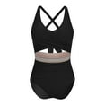 thumbnail image 1 of Women's 2025 Fashion Swimsuit Cut out Swimsuit Set V Neck Front Criss Cross Swimsuit Summer Beach Wear Clearance Swimsuits One Piece, 1 of 5