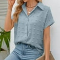 thumbnail image 1 of Women's 2025 Fashion Tops 3/4 Length Sleeve Business Casual Blouses Summer Tees Shirts School Outfits for Teachers, 1 of 7