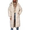 Women's Over the Knee Length Plush Overcoat, Long Fuzzy Coat, Oversized ...