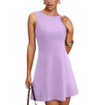 thumbnail image 1 of Women's 2025 New Summer A-Line Sleeveless Boat Neck Mini Dress Club Party Little Short Dresses, 1 of 9