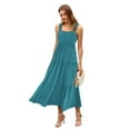 thumbnail image 1 of Women's 2025 Sun Dresses Women's Summer Casual Flowing Tired Long Dresses Backless Beach Long Dresses Vest Dresses, 1 of 9