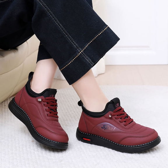 Women's 2025 Winter Boots With Velvet Warm And Comfortable Women's Cotton Shoes