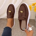 thumbnail image 1 of Women's 2026 Summer Loafers Ethnic Rhinestone Accent Closed Toe Mules Soft Sole Lightweight Cushioned Orthopedic Arch Support Wide Toe Box Comfort Walking Daily Footwear Coffee 39, 1 of 8