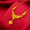 thumbnail image 1 of Women's 22K 24K Thai Baht Yellow Gold Gp Filled Necklace Jewelry, 1 of 1