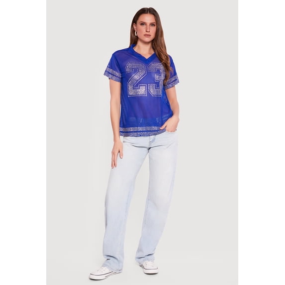 Women's 23 Rhinestone Studded Jersey
