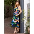 thumbnail image 1 of Womens Abstract Print Fit and Flare Dress, 1 of 5
