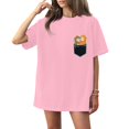 thumbnail image 1 of Women's 250th Anniversary USA Shirt Independence Day Top 4th of July Shirts America 250 Merchandise Cute Monkey Graphic Casual Tee, 1 of 5