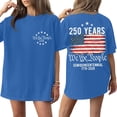 thumbnail image 1 of Women's 250th Anniversary USA Shirt Independence Day Top 4th of July Shirts America 250 Merchandise Flag Graphic Casual Tee, 1 of 6