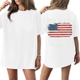 thumbnail image 1 of Women's 250th Anniversary USA Shirt Independence Day Top 4th of July Shirts America 250 Merchandise Flag Graphic Casual Tee, 1 of 6