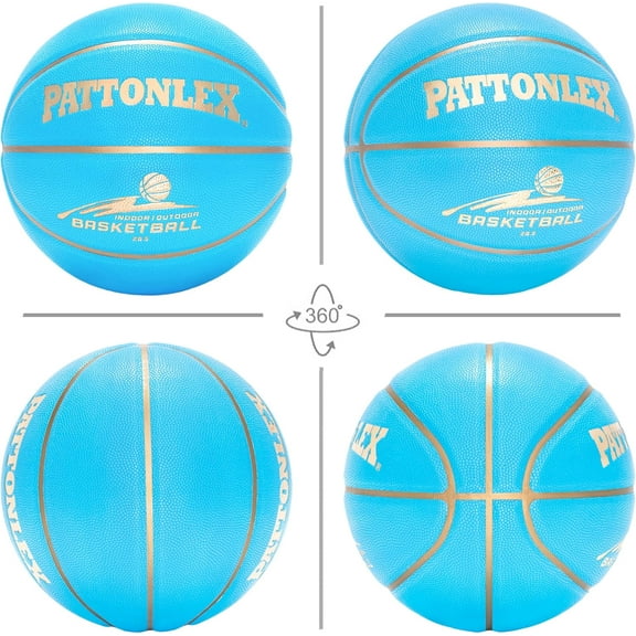 Women's 28.5" Leather Basketball for Youth & Women - Deflated, Deep Channel Grip