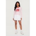thumbnail image 1 of Women's 28 Graphic Long Sleeve Crew Neck Top, 1 of 4
