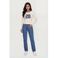 thumbnail image 1 of Women's 28 Graphic Long Sleeve Crew Neck Top, 1 of 4
