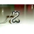 thumbnail image 1 of Women's 2Ct Round Cut Lab Created Diamond Open Heart Pendant Necklaces in 14K White Gold Plated, 1 of 2