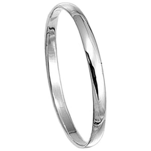 Women's 2MM Stainless Steel High Polish Domed Wedding Band (Size 5 to 15)