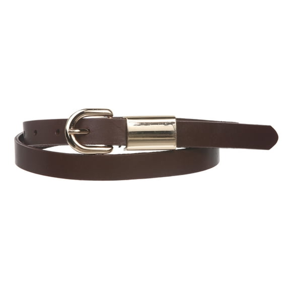 Women's 3/4" (19mm) Skinny Solid Leather Dress Belt