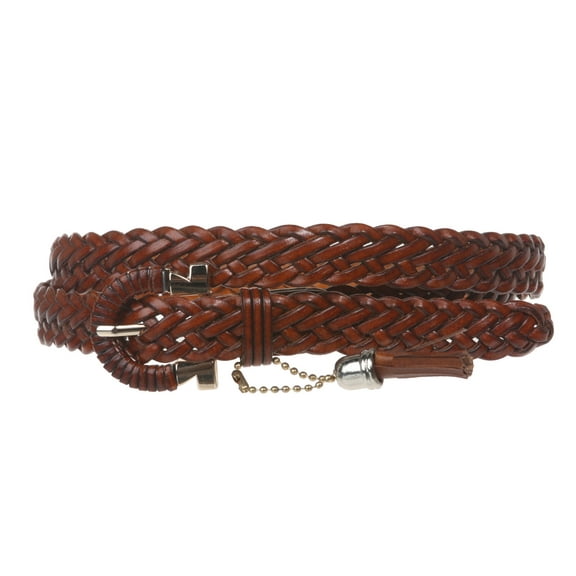 Women's 3/4" Skinny Braided Leather Belt