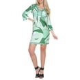 thumbnail image 1 of Women's 3/4 Sleeve Abstract Printed Dress, 1 of 4