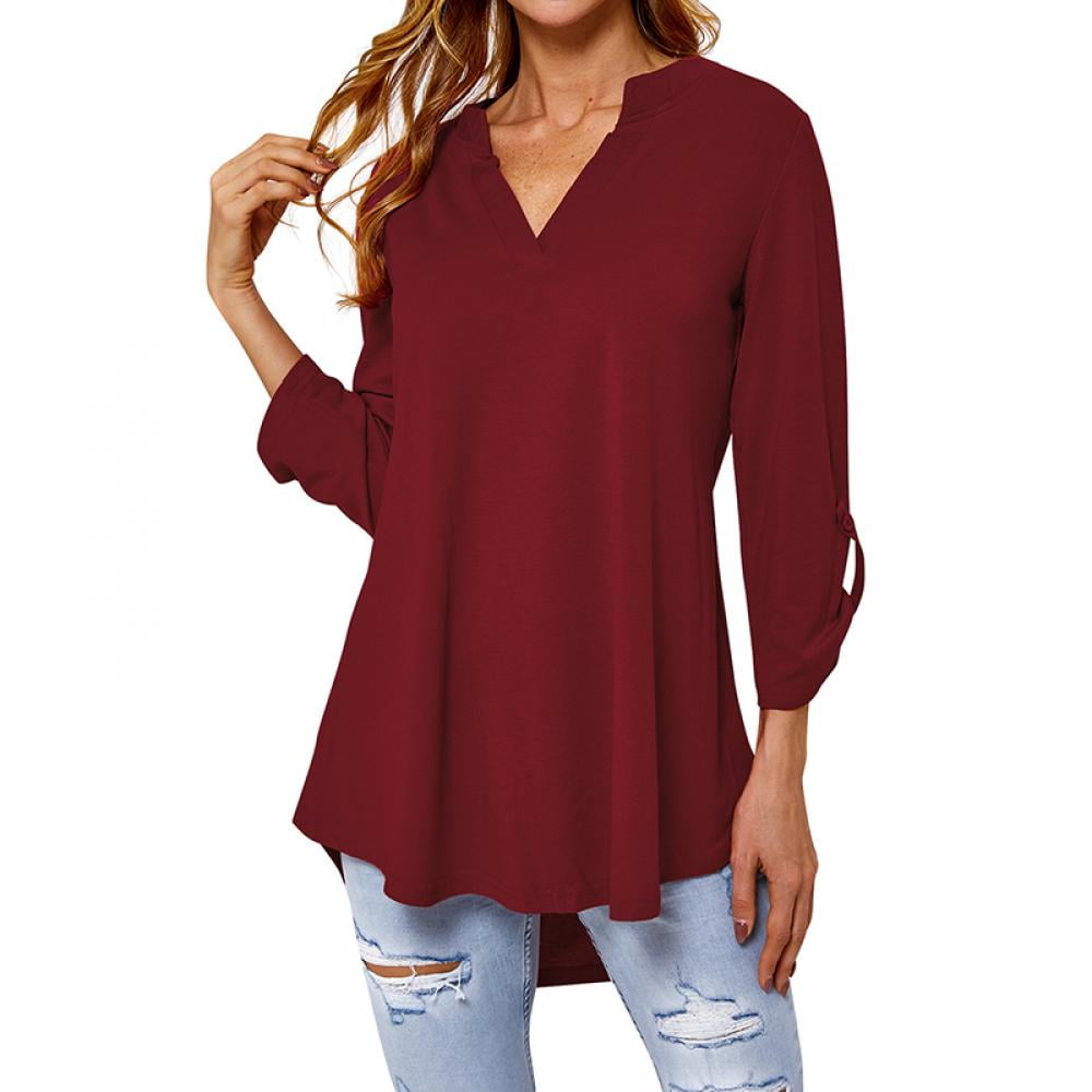 Women's 3/4 -Sleeve Chiffon Blouse Women's 3/4 -Sleeve Chiffon Blouse