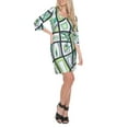 thumbnail image 1 of Women's 3/4 Sleeve Geometric Print Dress, 1 of 3