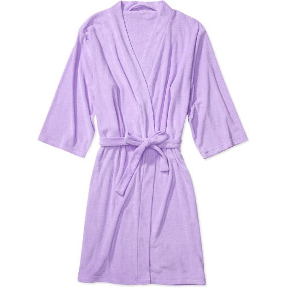 Women's 3/4Sleeve Lightweight Terry Robe