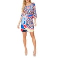 thumbnail image 1 of Women's 3/4 Sleeve Mozaic Print Dress, 1 of 4