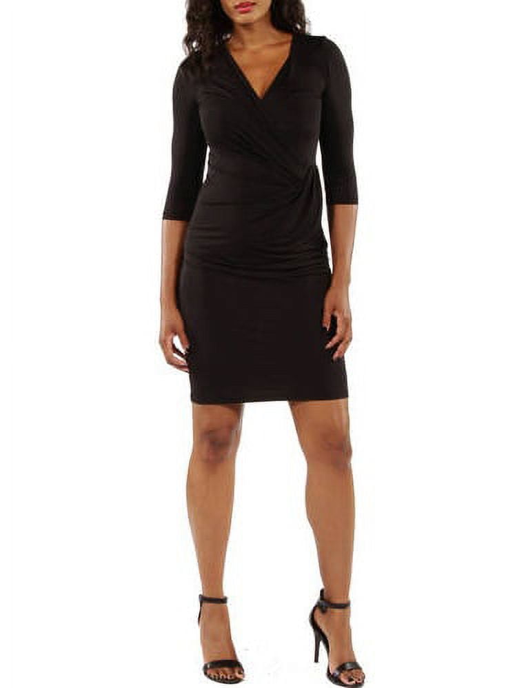 Women's 3/4 Sleeve Wrap Dress