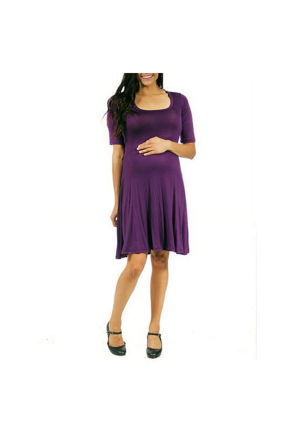 Women's 3/4-sleeve Maternity Dress