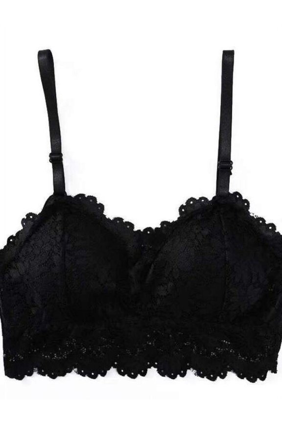 Women's 3/4Cup Bra Lace Tube Top Bralettes Underwear