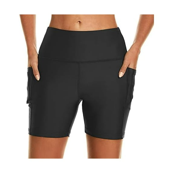 Women's 3''/5''/7''/9'' Swim Shorts UPF 50+ High Waisted Board Shorts with Pockets Liner Quick Dry Swimsuit Bottom