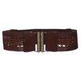 thumbnail image 1 of Women's 3" (75 mm) High Waist Perforated Braided Stretch Engraving Belt, 1 of 3