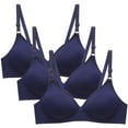 thumbnail image 1 of Women's 3 Pack Bras, Wireless Bras for Women Push Up, Seamless Bralettes Full Coverage, Supportive Comfortable T-Shirt Everyday Bra no Underwire S-2XL, 1 of 6