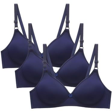 Women's 3 Pack Bras, Wireless Bras for Women Push Up, Seamless Bralettes Full Coverage, Supportive Comfortable T-Shirt Everyday Bra no Underwire S-2XL