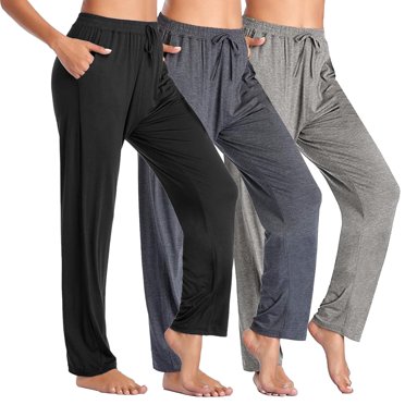 Women's 3-Pack Loose Fit Classic Lounge Pants (Sizes, S-3XL)