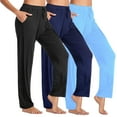 thumbnail image 1 of Women's 3-Pack Loose Fit Classic Lounge Pants (Sizes, S-3XL), 1 of 6