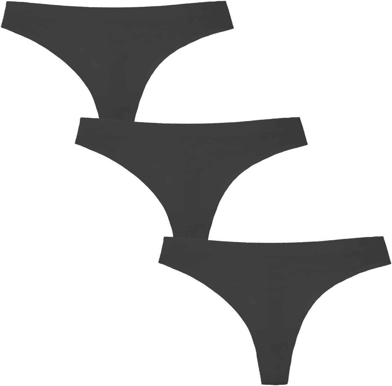 Women’s 3 Pack Seamless Basic Sexy Hot Invisible Underwear Panty Bikini