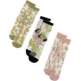 thumbnail image 1 of Women's 3 Pairs Sheer Mesh Socks Floral Thin Socks, 1 of 6