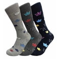thumbnail image 1 of Women's 3 Pairs Truly Beautiful Comfortable Durable Soft Novelty Socks LNVT012-3P One SizeAssorted, 1 of 1