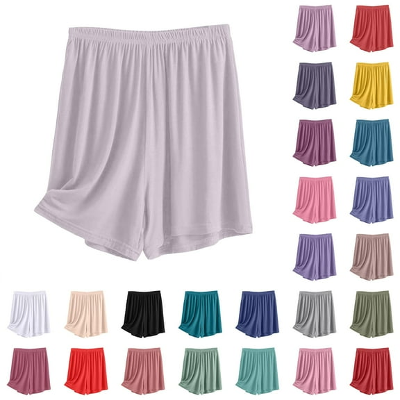 Women's 3-Piece Lounge Short Set in Soft Breathable Cotton Comfortable Oversized Fit for Summer Home Wear