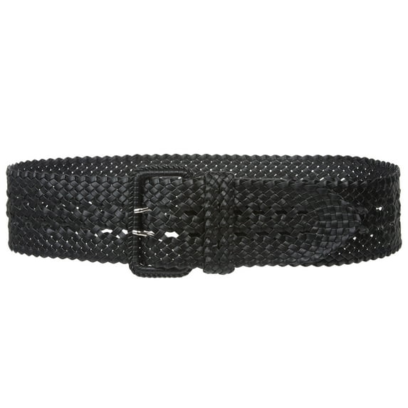 Women's 3" Wide Hand Made Braided Square Buckle Belt